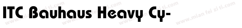 ITC Bauhaus Heavy Cy字体转换